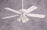 42 Inch Builder Ceiling Fan Appliance White Finish