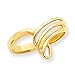 14k Polished Fancy Swirl Ring