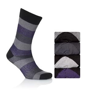4 Pairs of Autograph Textured Stripe Socks