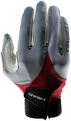 Head Conquest Glove Left Hand - Maroon/Charcoal/Silver