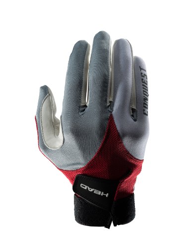 Head Conquest Glove Left Hand - Maroon/Charcoal/Silver