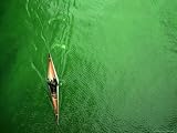A Lone Kayaker Travels Down the Chicago River after It was Painted
Green Associated Press Collection Photographic Poster Print, 24x18