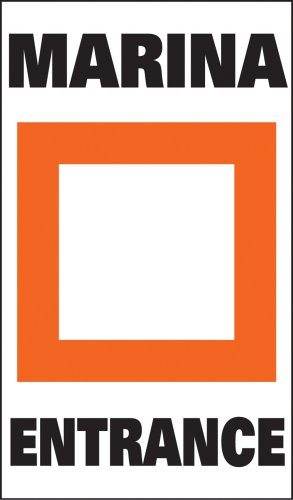 Taylor Made Products Sur-Mark Marker Buoy Label (Marina Entrance)