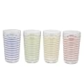 Thin Parallels Insulated Tumbler Set of 4 - 24 oz.