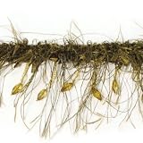 Beaded Eyelash Trim - Camel - 36