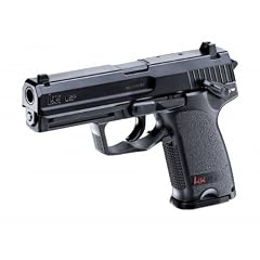 Set (P18): Heckler & Koch USP Soft-Air Waffe mit 2 Joule (25561) + 5 St�ck 12 Gramm Co2 Kapseln + Kugelfang + 50 shoot-club Zielscheiben + 100 Plastik BB Kal. 6 mm