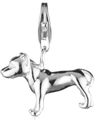 VINANI brand Germany 925 Sterling Silver Charm Pendant Pitbull shiny Dog HHP