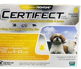 Certifect for Dogs 5-22 lbs 6 month supply Certifect for Dogs 5-22 lbs 6 month supply