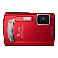Olympus Tough TG-310 Digitalkamera (14 Megapixel, 3,6-fach opt, Zoom, 6,9 cm (2,7 Zoll) Display, bildstabilisiert, 3m wasserdicht, 1,5m sto�fest) rot