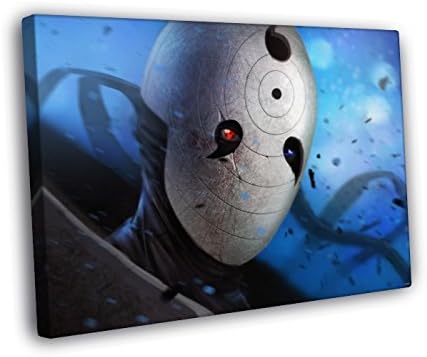 H5V6364 Obito Uchiha Naruto Mask Awesome Anime Manga Art 50x40 FRAMED CANVAS PRINT