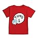 Bumkins Unisex Baby Dr. Seuss Thing 1 Short Sleeve Tee, Red, 18 Months