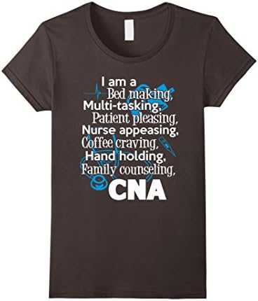 Women's I'm a Proud CNA Funny T Shirt XL Asphalt