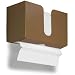 TrippNT 51933 Saddle Tan PETG Dual-Dispensing Paper Towel Holder, 11" Width x 6" Height x 4" Depth