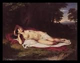 John Vanderlyn (The sleeping Ariadne auf Naxos) Black Wood-Mounted Art Poster Print - 13