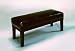 New Very Dark Espresso Bicast Leather Dining Bench