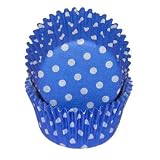 Blue Polka Dot Cupcake Liners STD 50 count