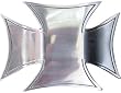Silver Maltese Iron Cross Metal Belt Buckle