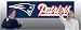 New England Patriots 8 Ft. x 2 Ft. Applique Banner