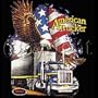 American Trucker With Bald Eagle T-shirt, Truck Driver T-shirts, XX-Large, Brown