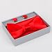 Red soild Silk Pre-tied Bowtie, Cufflinks,Handkerchiefs Present Box Set Red men bow tie BT2009