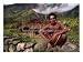Dani Man in Front of His House Near the Baliem Gorge, Tangma, Irian Jaya, Indonesia People Photographic Poster Print by Karl Lehmann, 16x12