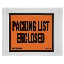 Duck Brand Clear View Packing List Envelopes, 5.5&amp;#34; x 4.5&amp;#34;, 500-Count, (393743)