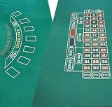 Blackjack and Roulette Double Sided Layout 36" by 72"