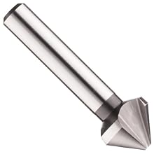 Dormer G154 Series High-Speed Steel Single-End Countersink, Uncoated (Bright) Finish, 3 Flutes, 82 Degrees, Round Shank, 6mm Shank Diameter, 8.3mm Body Diameter