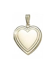 14K Gold Filled Heart Locket 3/4 inch x 3/4 inch