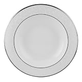 Lenox Opal Innocence 9-Inch Platinum-Banded Fine China Pasta/Rim Soup Bowl, Set of 4