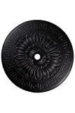 Leaves Round Cast Iron Umbrella Stand
