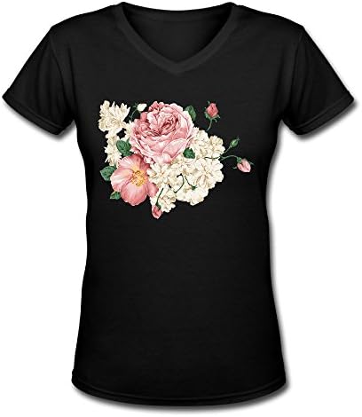 Peony Store218 Flower Short?sleeve Crewneck Girl's Tshirts
