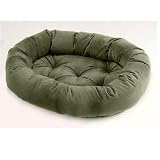 Bowsers Microvelvet Donut Dog Bed in Sage (Sage, XX-Large (55in x 35in))