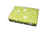 Think Posh 2 in pack - Lime/White Flock Gift Wrapping Paper - Stationery