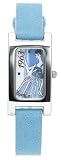 kids and infants educational toys item: Barbie Kids' Blue Suede Watch #BC0238TIN