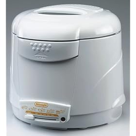 De'Longhi F620 Deep Fryer Silver 1kg Food Capacity Round Cool Touch Fryer