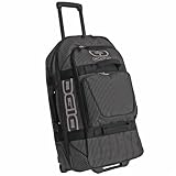 Ogio Terminal Rolling Travel Bag (Black Pinstripe)