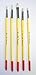 Guerrilla Painter Medium Handle Bristle Brush, Set of 5, Assorted