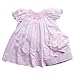 Petit Ami Daydress with Raglan Sleeves with Smocking and Embroidery in Pink Newborn