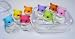 Iwako Japanese Erasers In A Mini Bento Box - 4 Hamsters Assorted Colors
