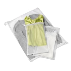 Honey-Can-Do LBG-01148 3-Piece Mesh Wash Bag Set, White