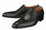 A. Testoni 'M11907' Wingtip Loafers Mens - Black