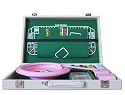 Julia 18.5" Roulette and Craps Set in Pink Suitcase