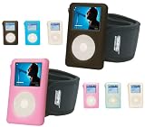 iPod Video 30 GB & 60GB & New 80GB, iPod Classic 80GB & 160GB Skins with Exercise and Workout Armband - 3 pack of Silicone Cases (Light or Dark) LifeStyle by Scosche