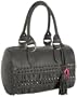 Betsey Johnson We're Just Frilled Medium Satchel,Grey,one size
