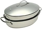 Cuisinart Chef's Classic Nonstick Stainless 15-Inch by 11-Inch Large Roaster with Domed Cover