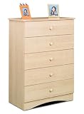 Alegria 5-Drawer Chest - Natural Maple