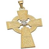 Designer Style Diamond Solitaire Cross Pendant