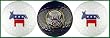 Democrat Donkey Golf Balls w/ Great Seal
