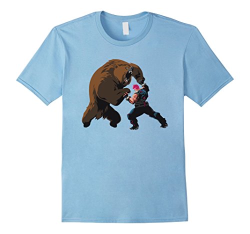 Men's Overwatch Zarya Bear Spray Tee Shirt Medium Baby Blue